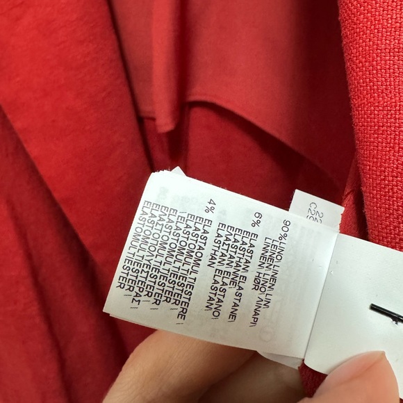 Brunello Cucinelli red linen blazer - Picture 7 of 8